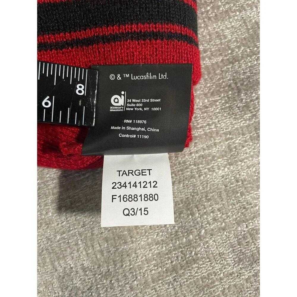 Star Wars Beanie Hat Youth Red Kyle Ren